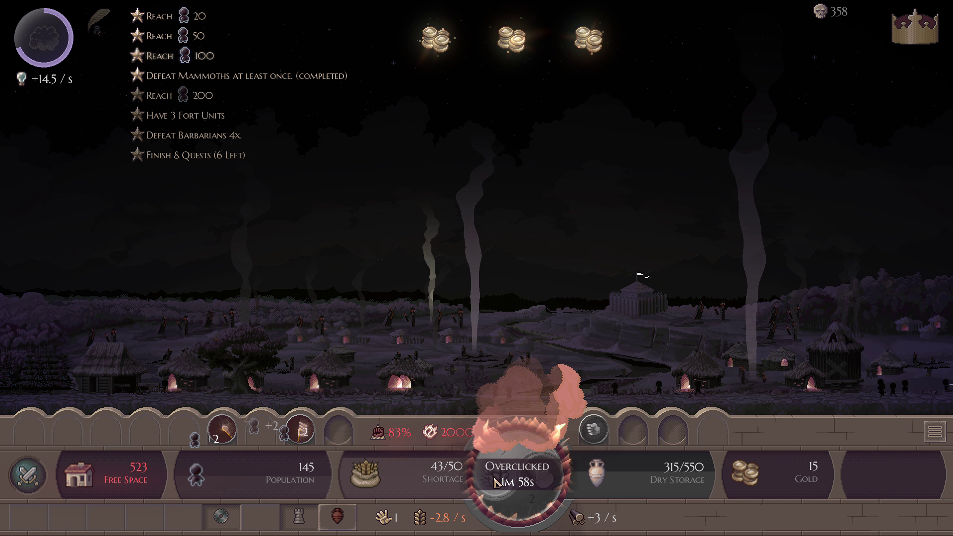 それでもクリックを止めないと、一定時間クリックできなくなる