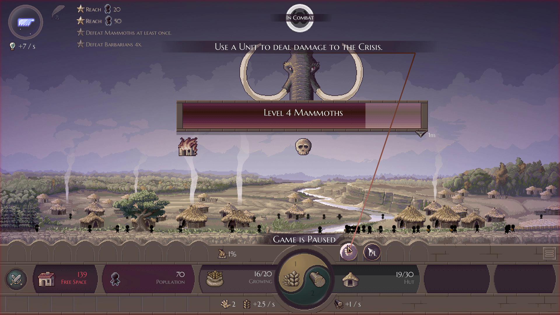 グラフが表示されたら、市民がゲージを削りきるまで戦う