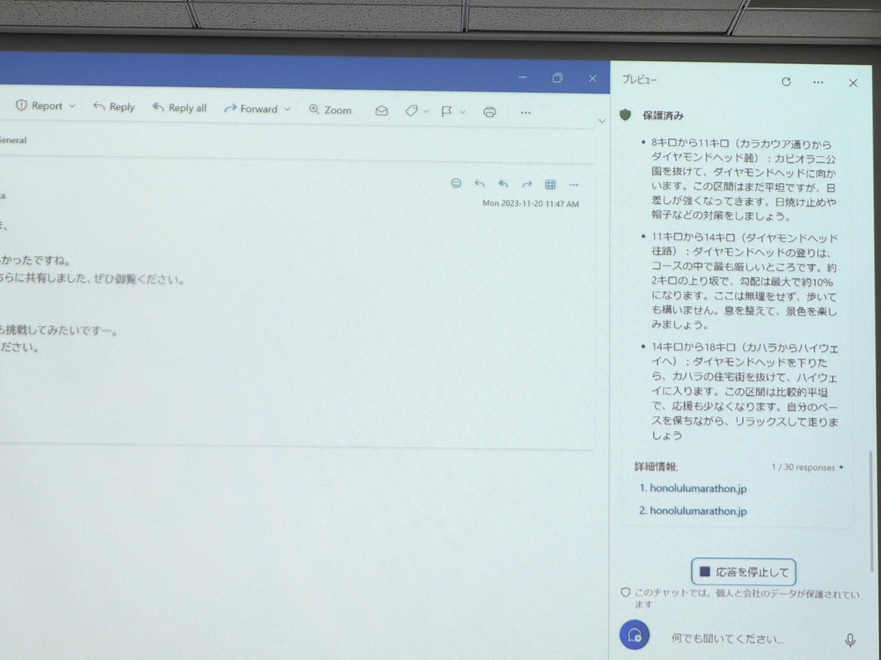 ホノルルマラソンを完走するためのペース配分を教えてくれた