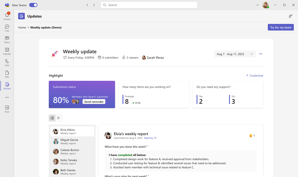 質問ごとの概要。データのハイライト表示、表示モードを簡単に切り替え可能