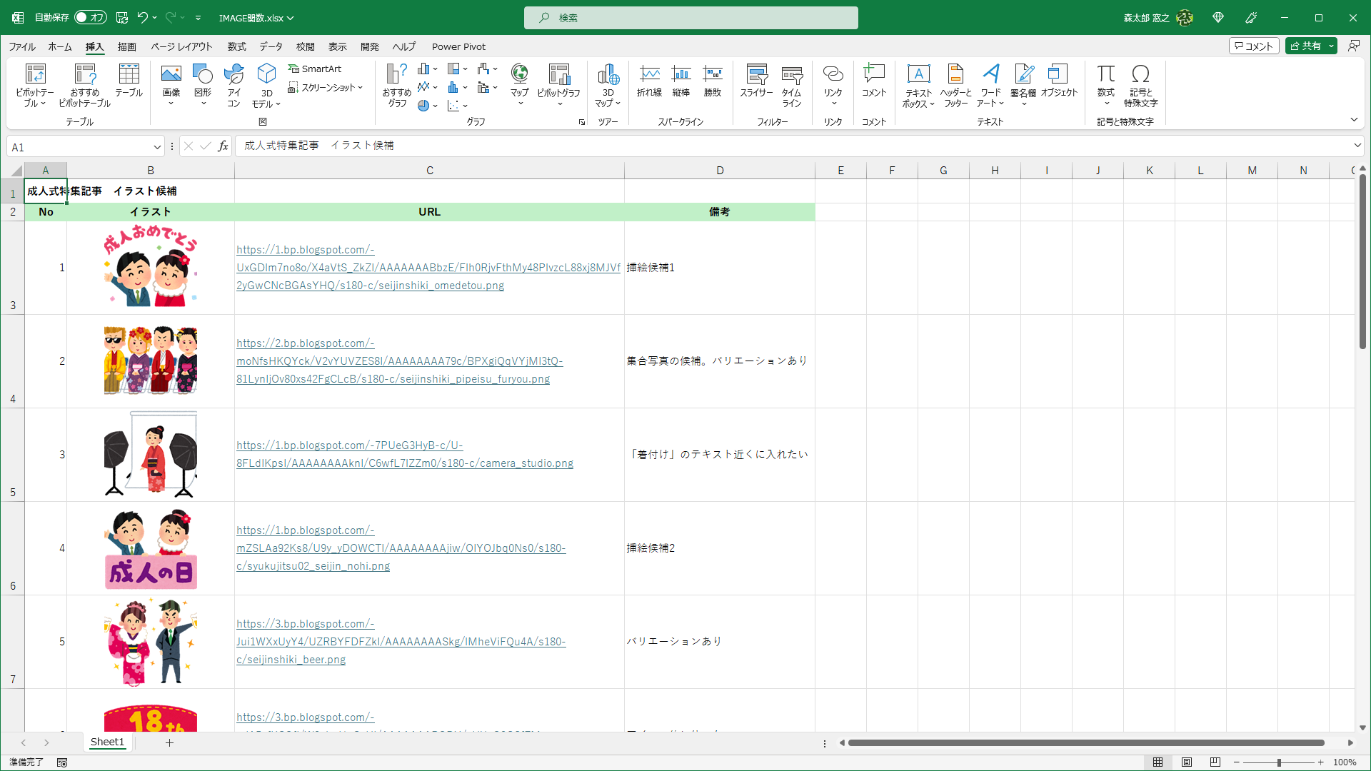 画像を一覧にする作業は大変ですよね。セルに合わせるのも手間がかかります