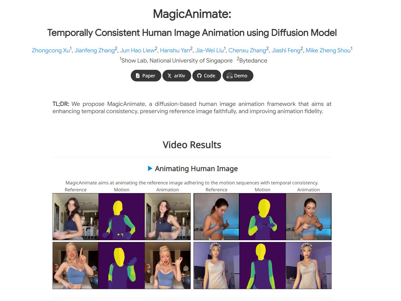 「MagicAnimate」のリリースページ