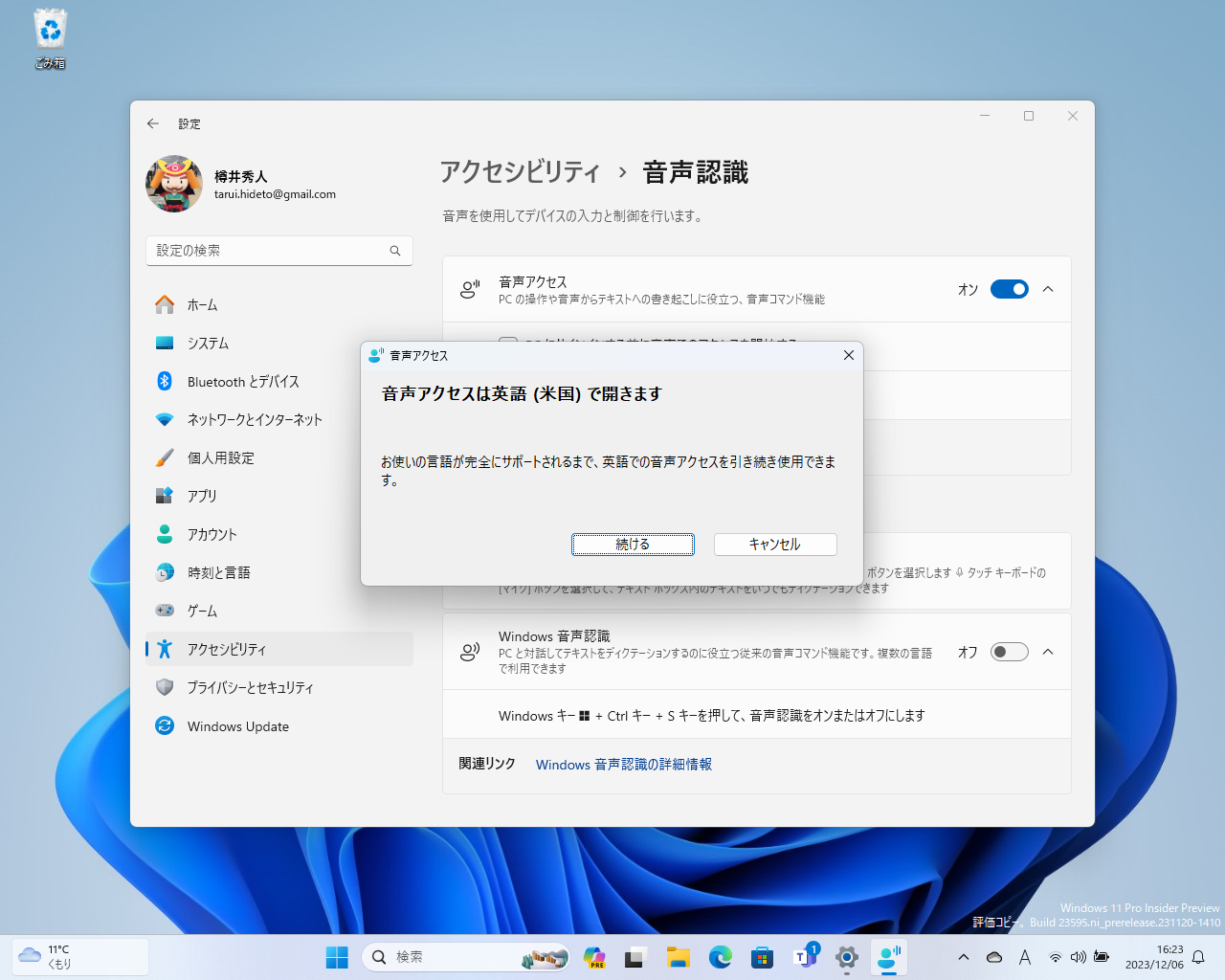 より高機能な「音声アクセス」（Voice Access）。日本語には未対応