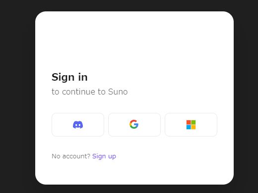 ログインにはDiscord、Google、Microsoftのいずれかのアカウントが必要です