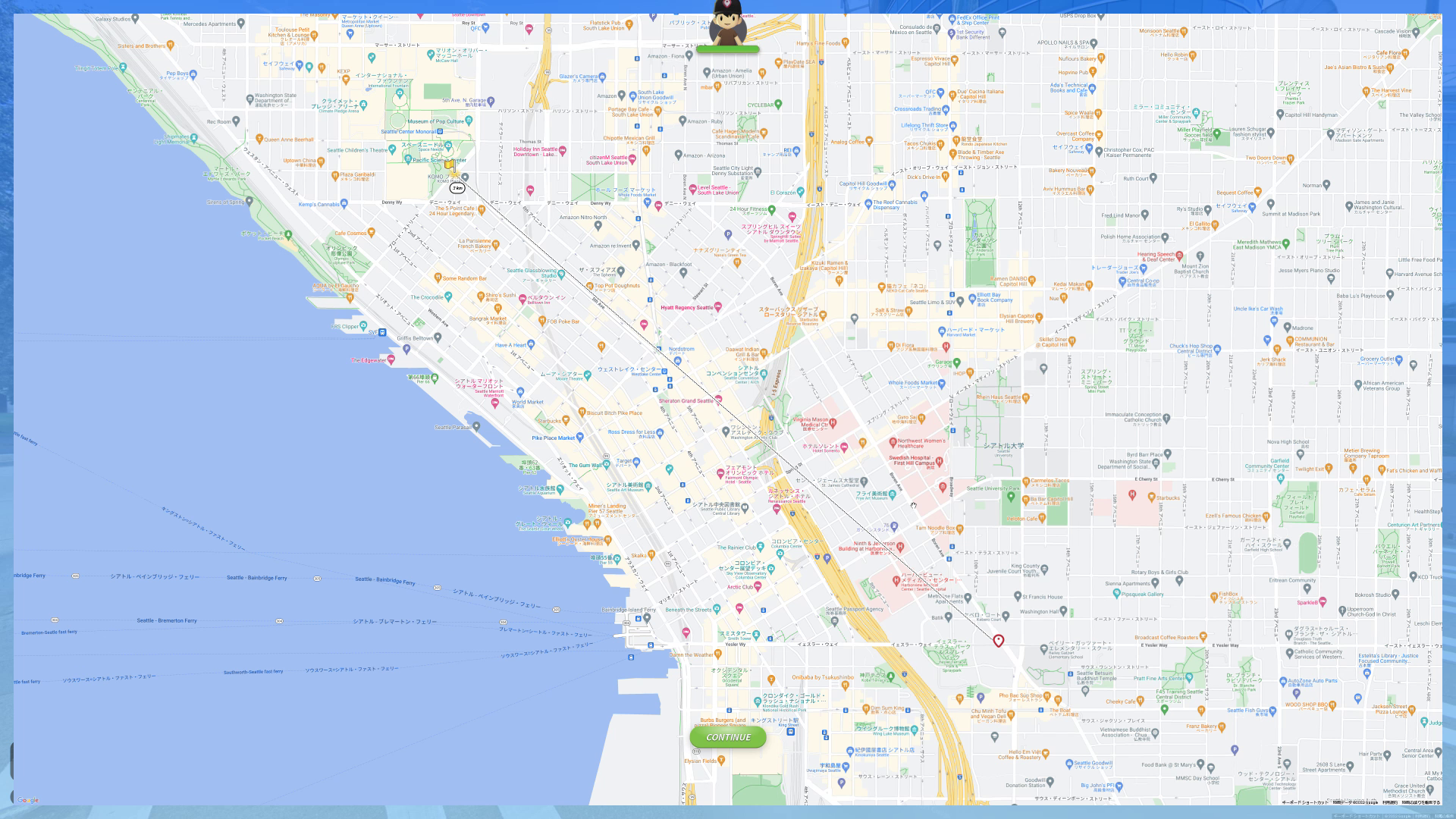 時間内に地図から見つけるのは無理……