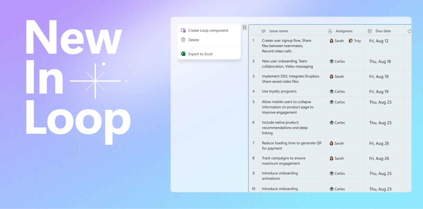 Excelへのエクスポートコマンドを指定