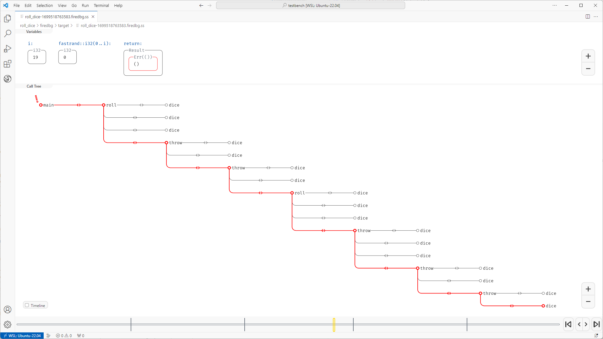 関数の呼び出しを「コールツリー」として可視化