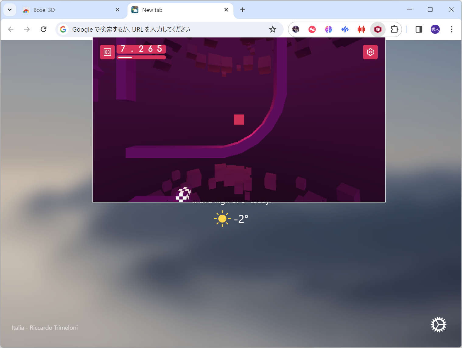 暇つぶしにピッタリなミニゲーム「Boxel 3D」