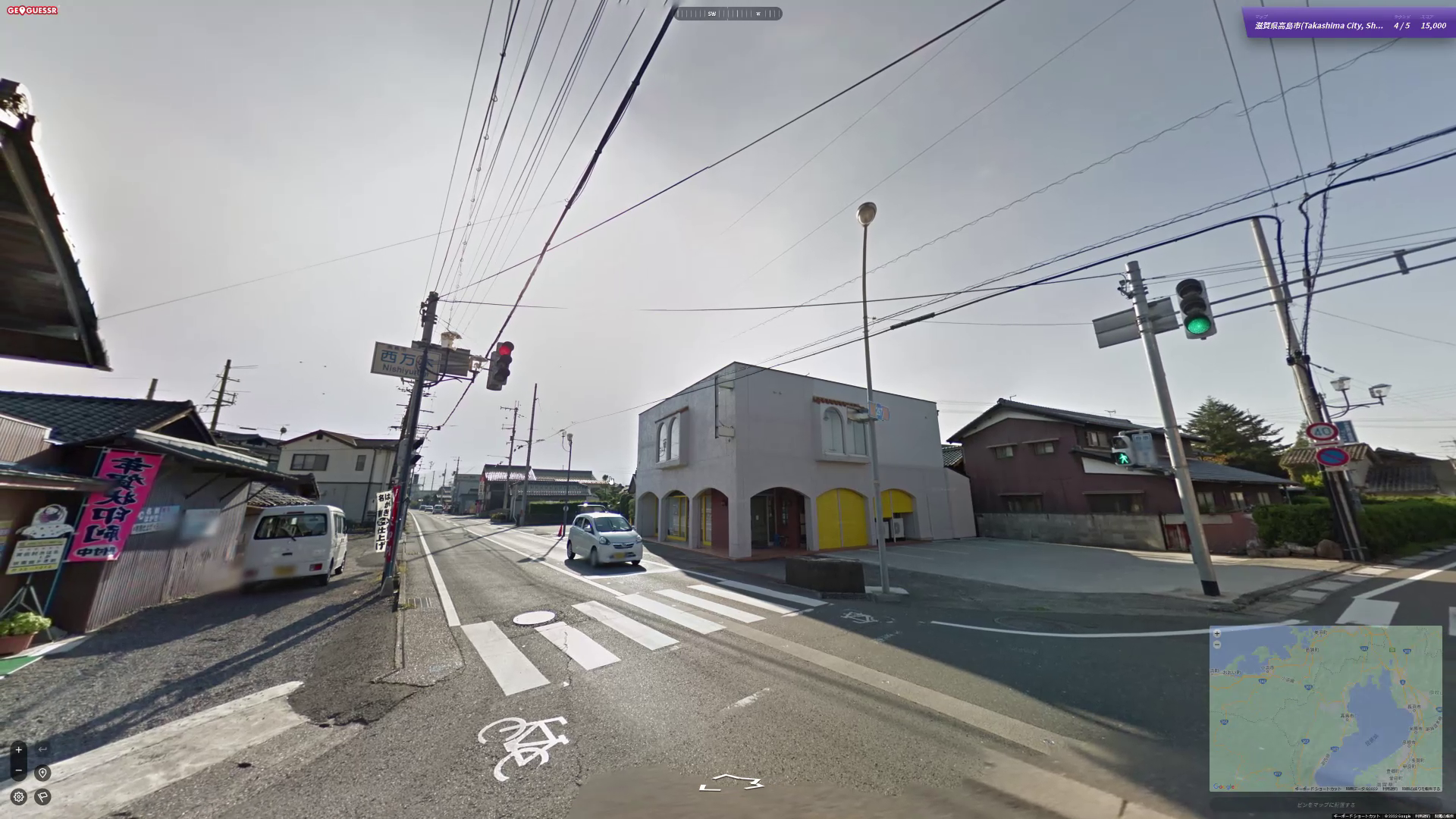 交差点名の西万木で特定可能