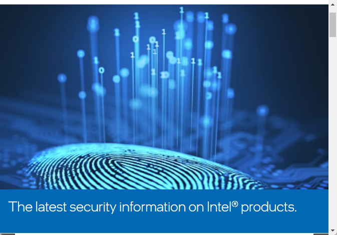インテル2024年1月のセキュリティアドバイザリが公開