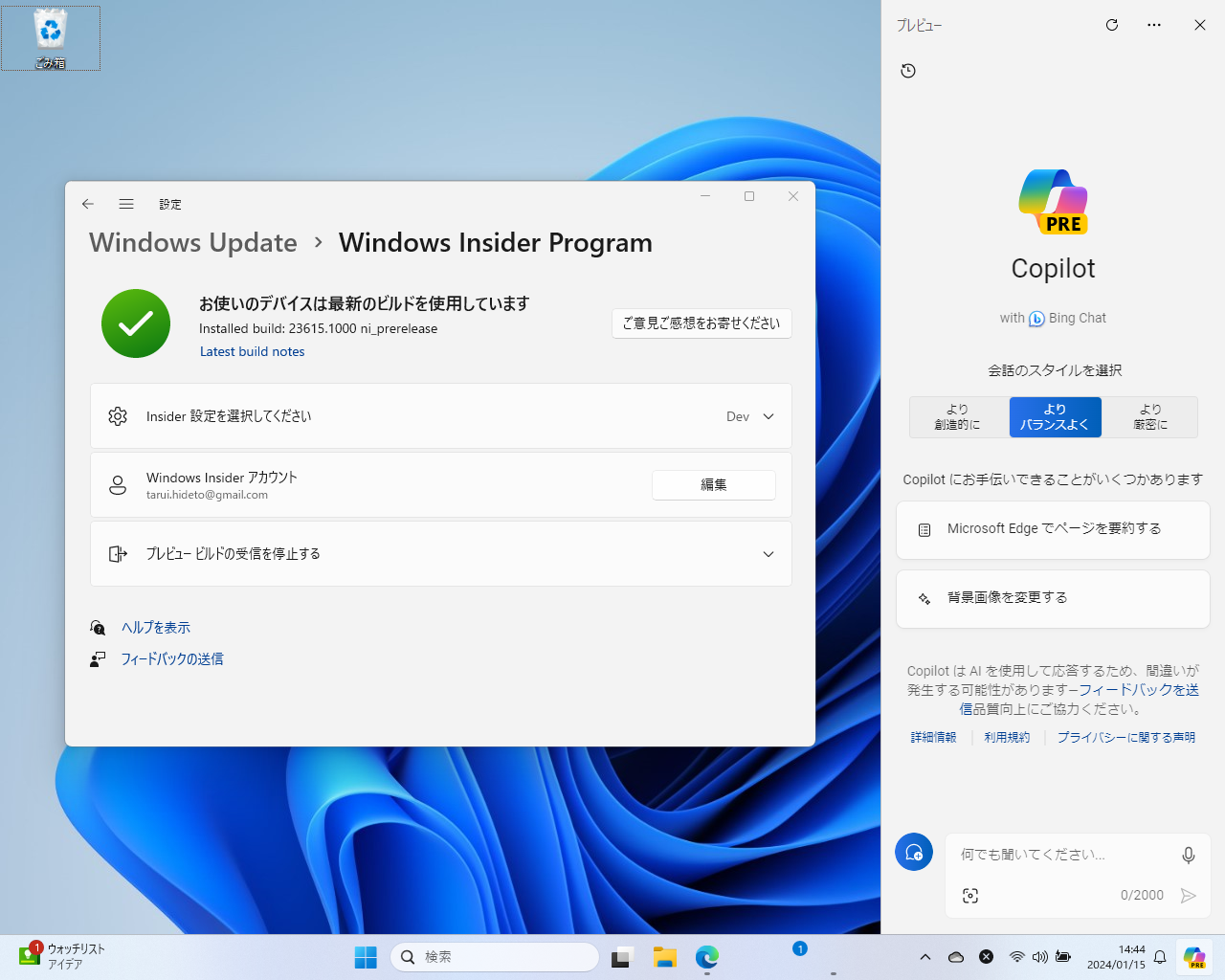 「Copilot in Windows」