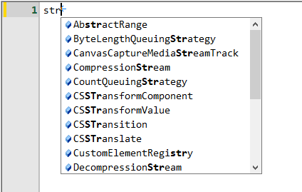 「Professional」版ではLSPを用いて入力候補を一覧する機能も追加