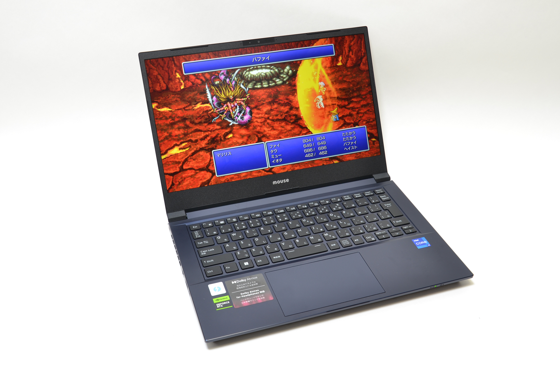 マウスコンピューター <a href="https://www.mouse-jp.co.jp/store/g/ggtune-e4i7g60dbbbcw101dec/" class="strong bn" target="_blank">G-Tune E4</a><br>スペックはCPUがCore i7-12650H、GPUがGeForce RTX 4060（GDDR6 8GB）、メモリが16GB DDR4-3200、ストレージがSSD 500GB（M.2 NVMe PCIe 4.0 x4）、ディスプレイが14型非光沢液晶（1,920×1,080ドット、144Hz）、OSがWindows 11 Home。重量は約1.8kgで、価格は199,800円