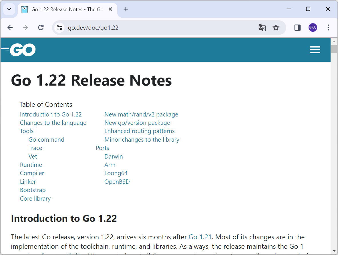 「Go 1.22」がリリース