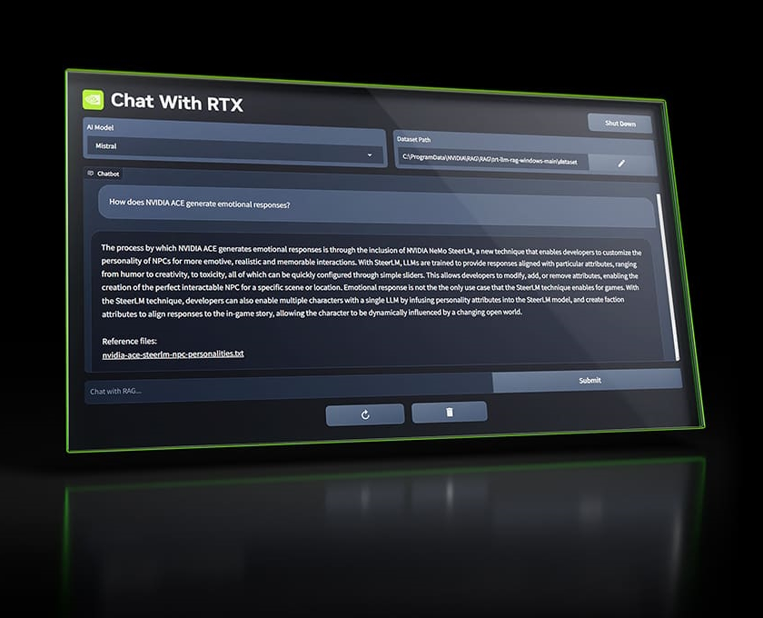 ローカル環境で動作するAIチャットボットの技術デモ「Chat with RTX」