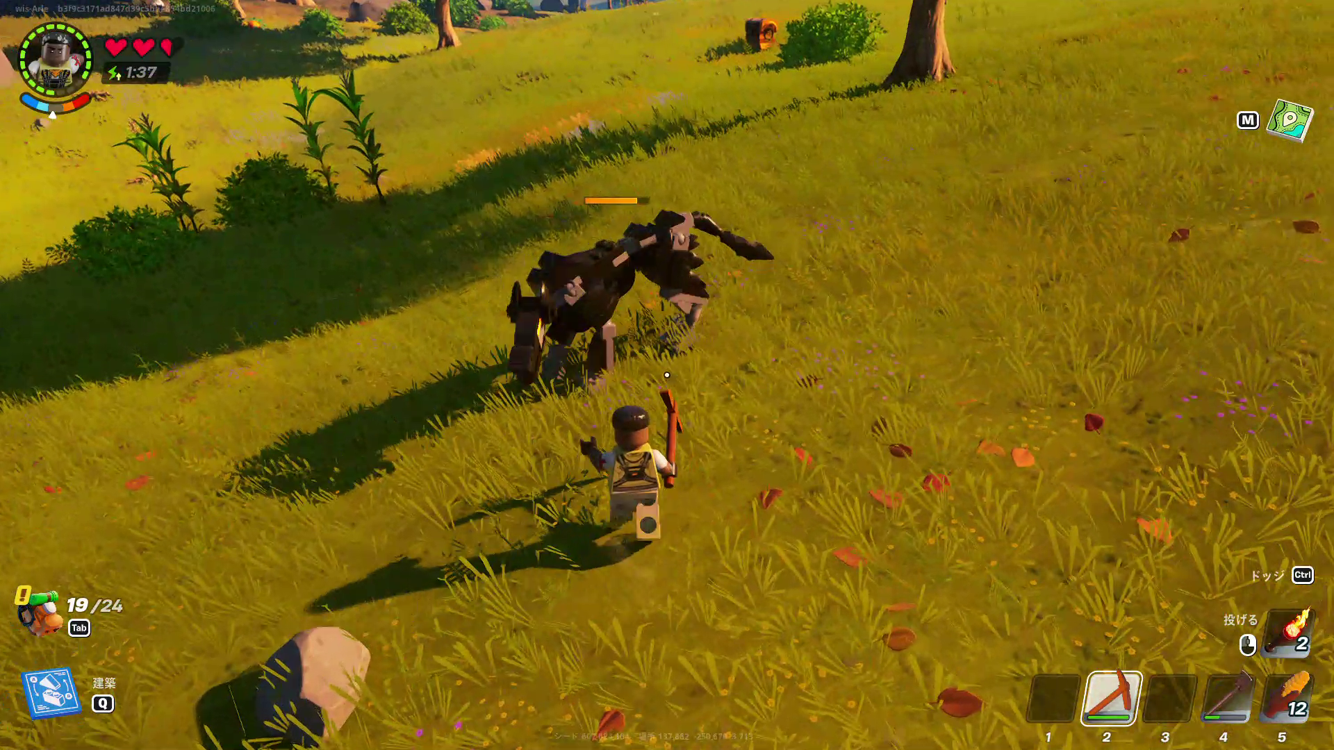 モンスターと遭遇することも。倒せば特殊な素材が手に入る