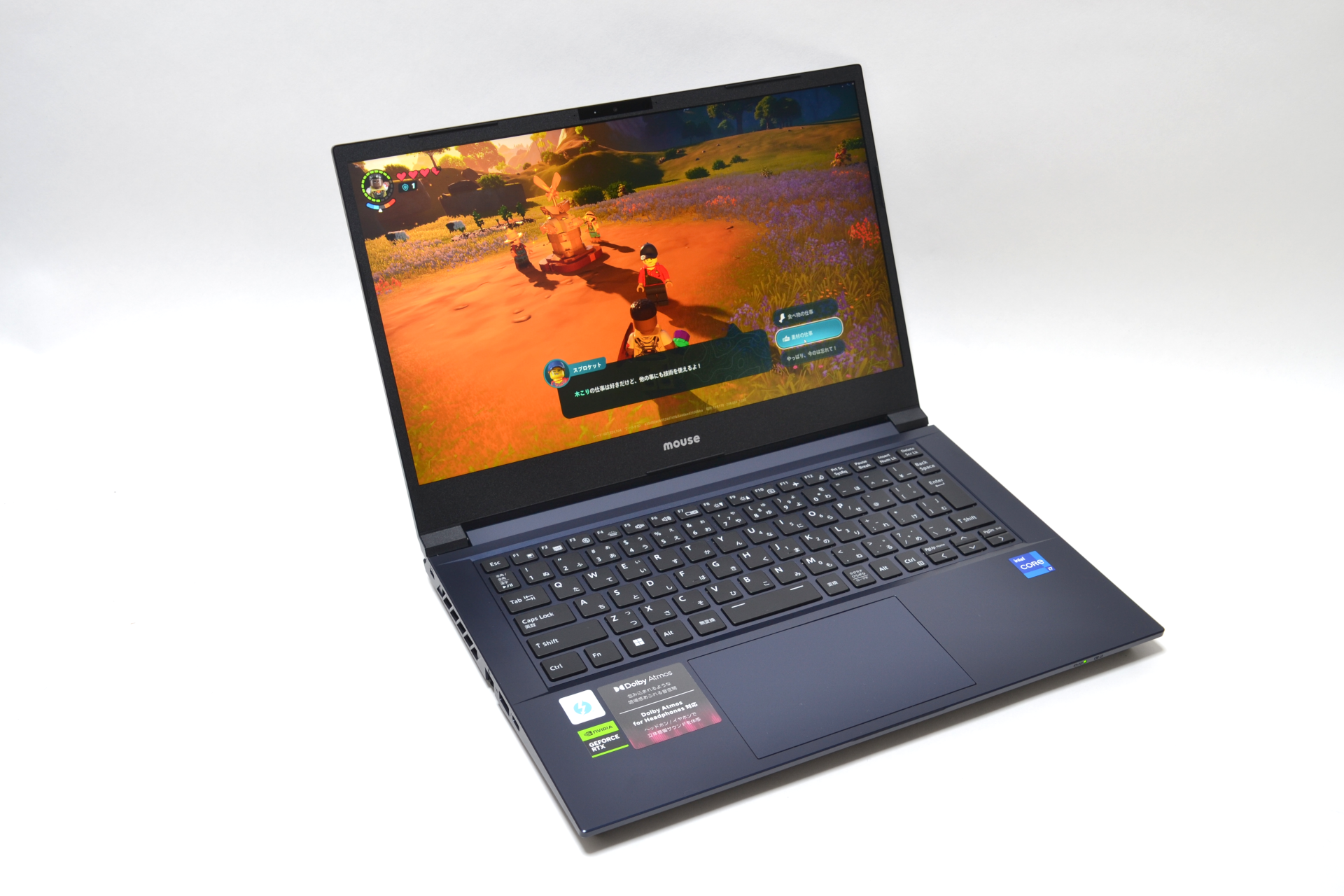 マウスコンピューター <a href="https://www.mouse-jp.co.jp/store/g/ggtune-e4i7g60dbbbcw101dec/" class="strong bn" target="_blank">G-Tune E4</a><br>スペックはCPUがCore i7-12650H、GPUがGeForce RTX 4060（GDDR6 8GB）、メモリが16GB DDR4-3200、ストレージがSSD 500GB（M.2 NVMe PCIe 4.0 x4）、ディスプレイが14型非光沢液晶（1,920×1,080ドット、144Hz）、OSがWindows 11 Home。重量は約1.8kgで、価格は199,800円