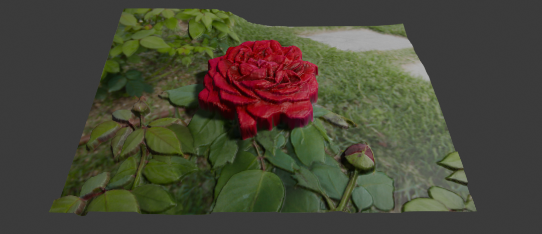 TIPの項の「スムーズシェード設定」や深度画像のぼかしを行った画像