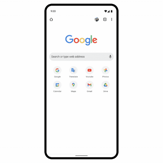 右上のメニューから閲覧履歴データを削除可能に
