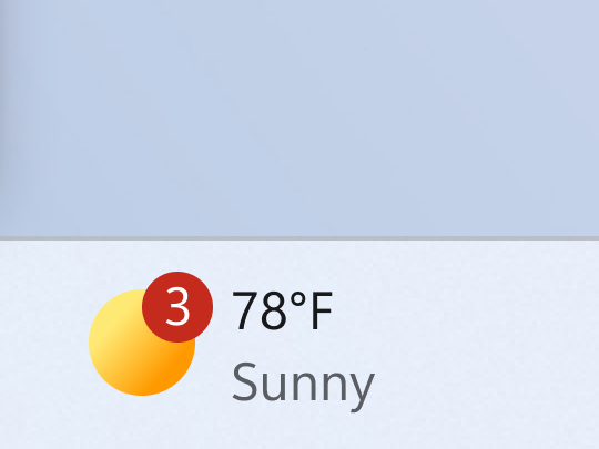 2件以上の未読ニュースにも対応した新しい通知バッジ