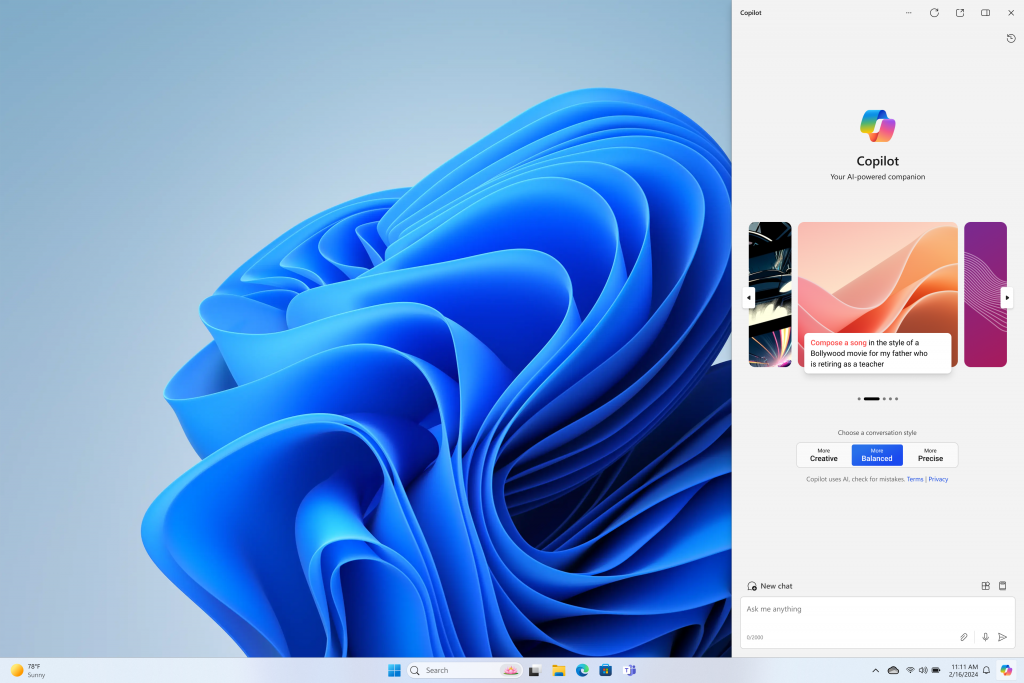 Microsoft、「Copilot in Windows 11」のアップデートを発表