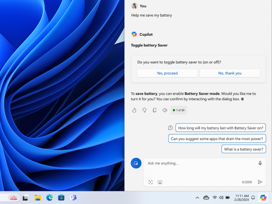 「バッテリーセーバーを有効にする」といったスキルにも対応