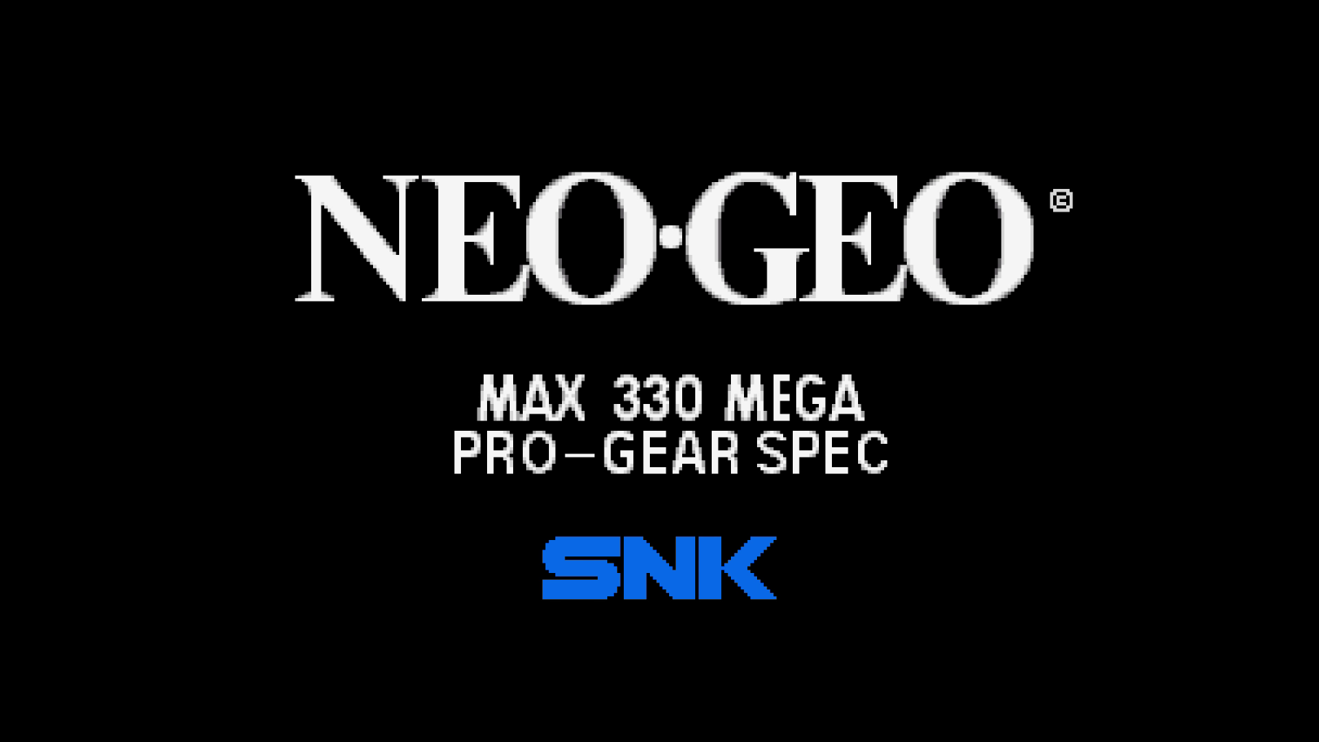 NEOGEOの起動画面も拝める（「餓狼伝説SPECIAL」より）