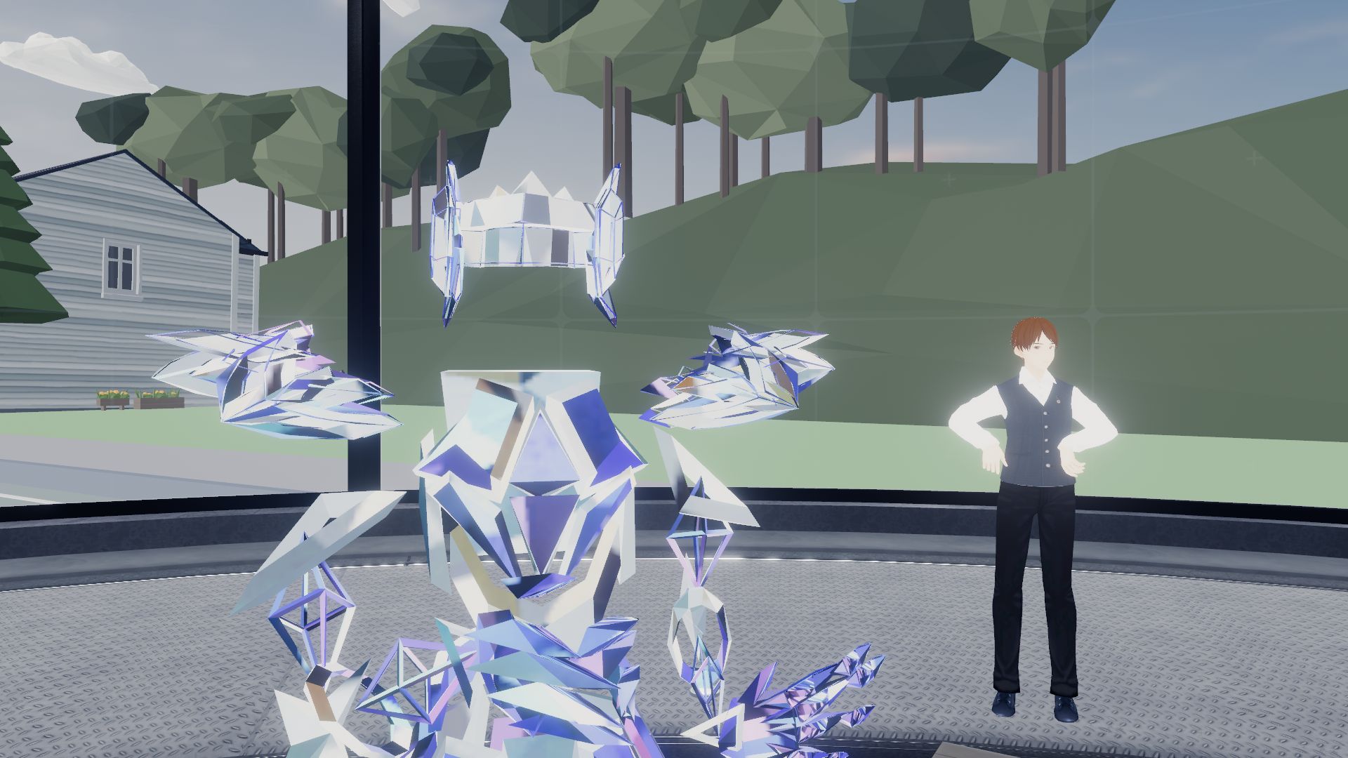 メタバース内ではもちろんアバターを纏った姿です