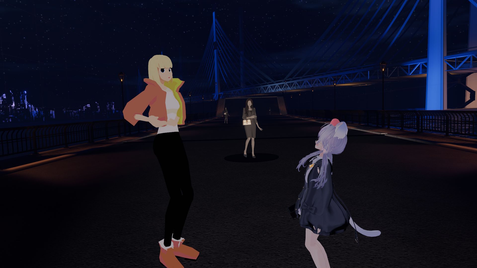 角田教授もメタバースでのアバターの姿はこちらです（画像左のアバター）