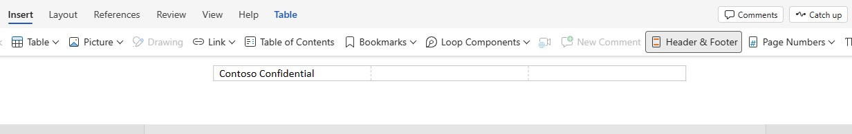 ヘッダーとフッターを追加