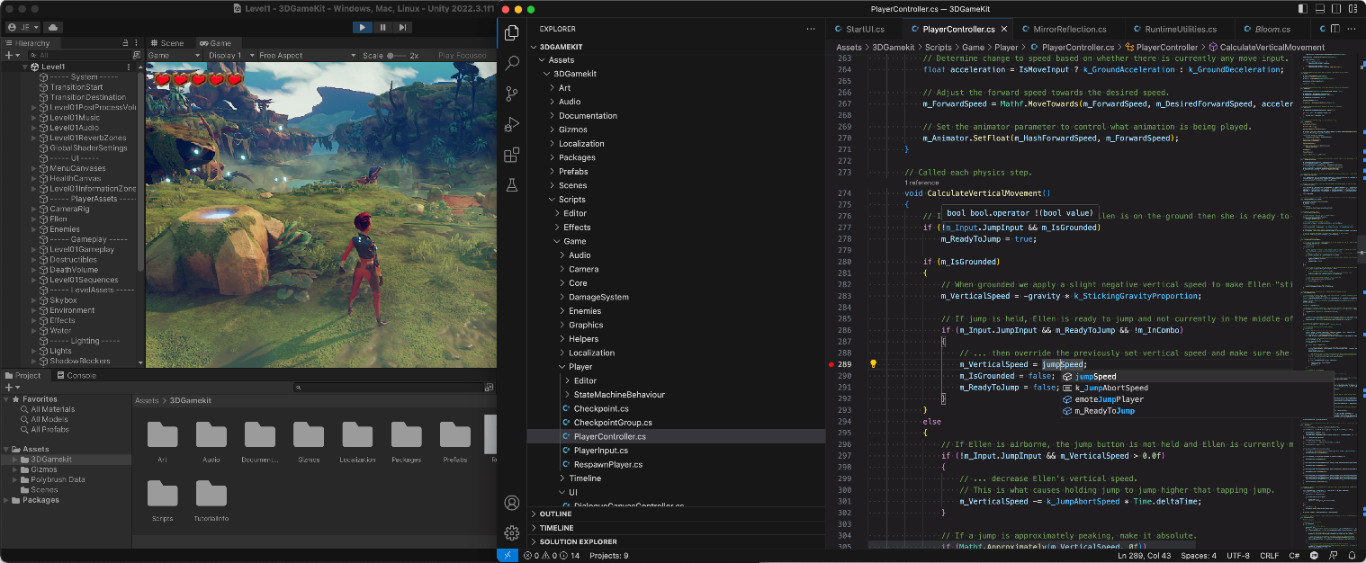 「Visual Studio Code」用の「Unity」拡張機能