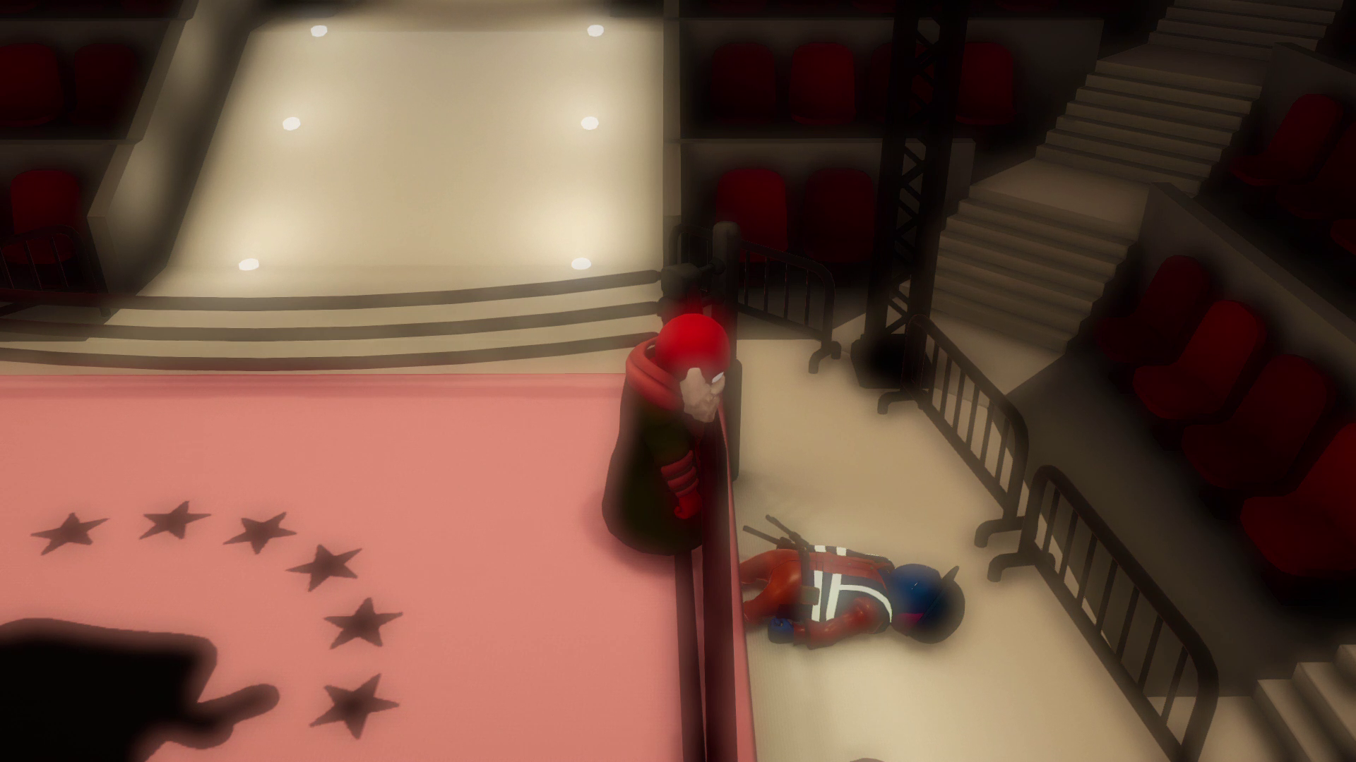 相手をフィールドの外に落とせば勝ち