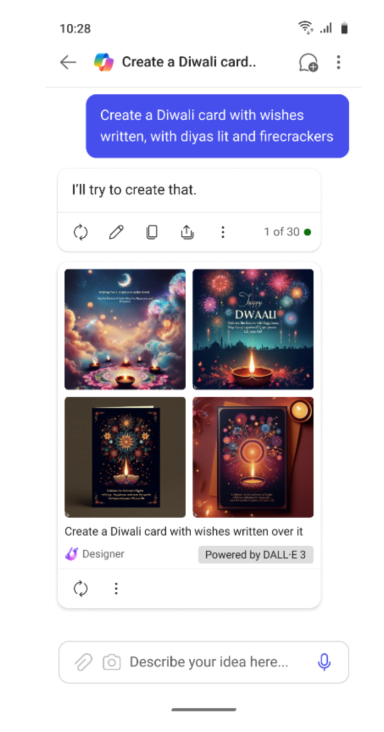 DALL・E 3による画像生成も可能