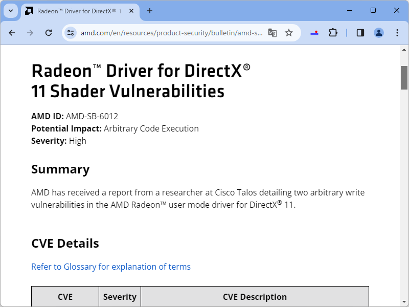 同社のセキュリティ情報
