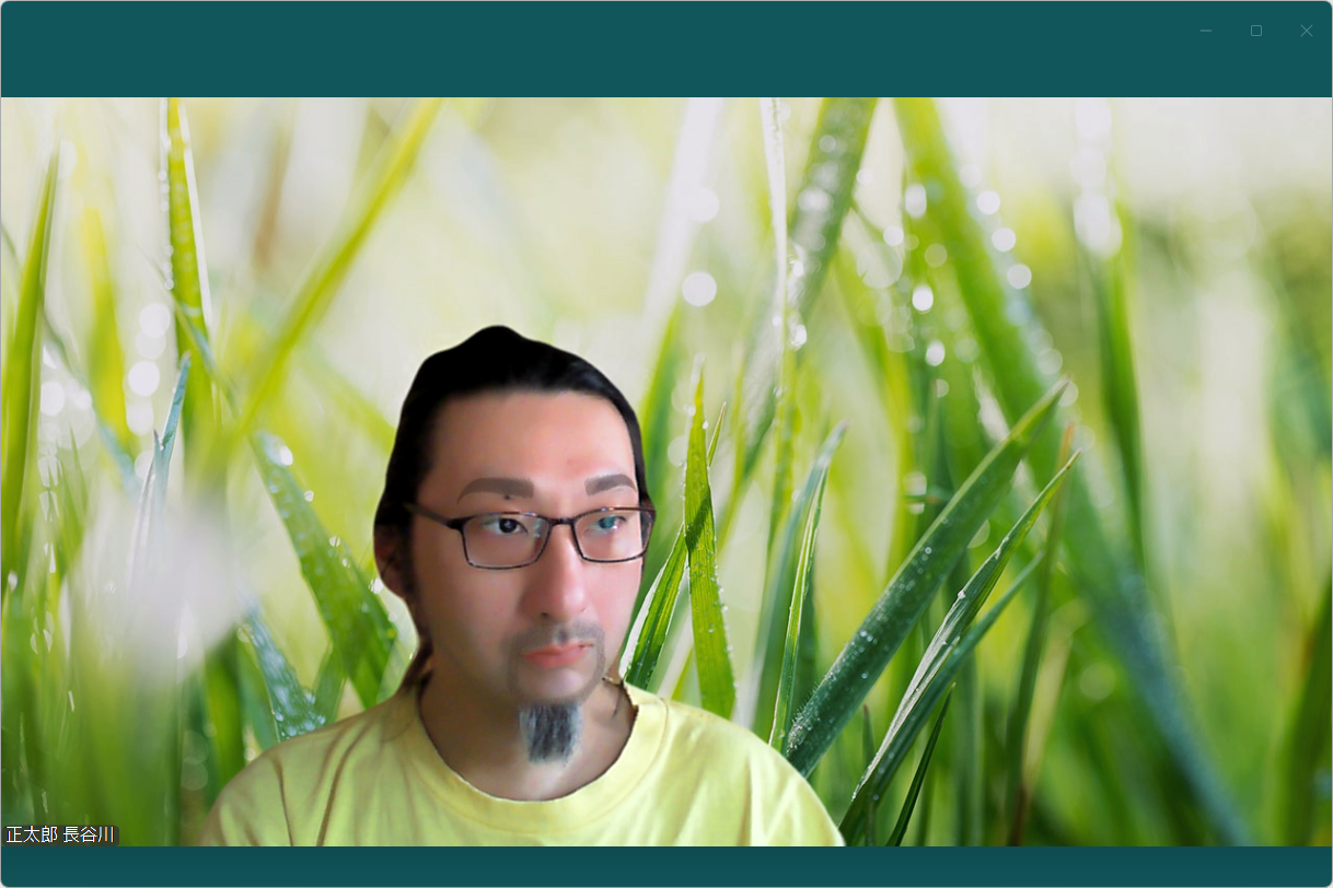 ポートレート照明機能ON