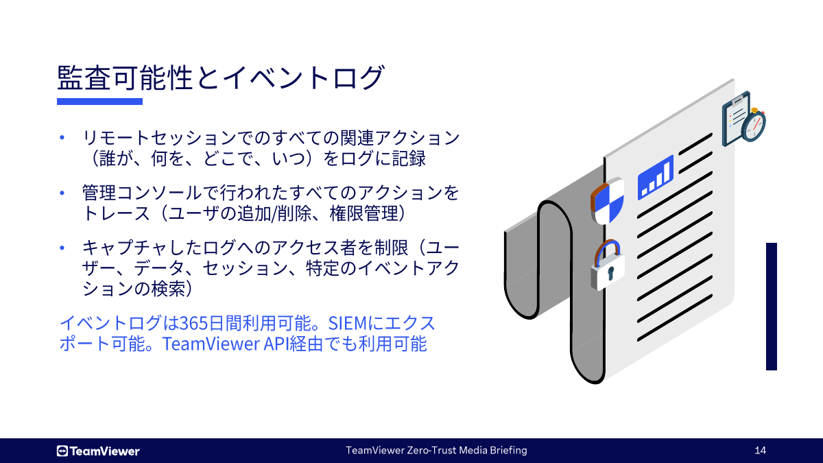 監査可能性とイベントログ