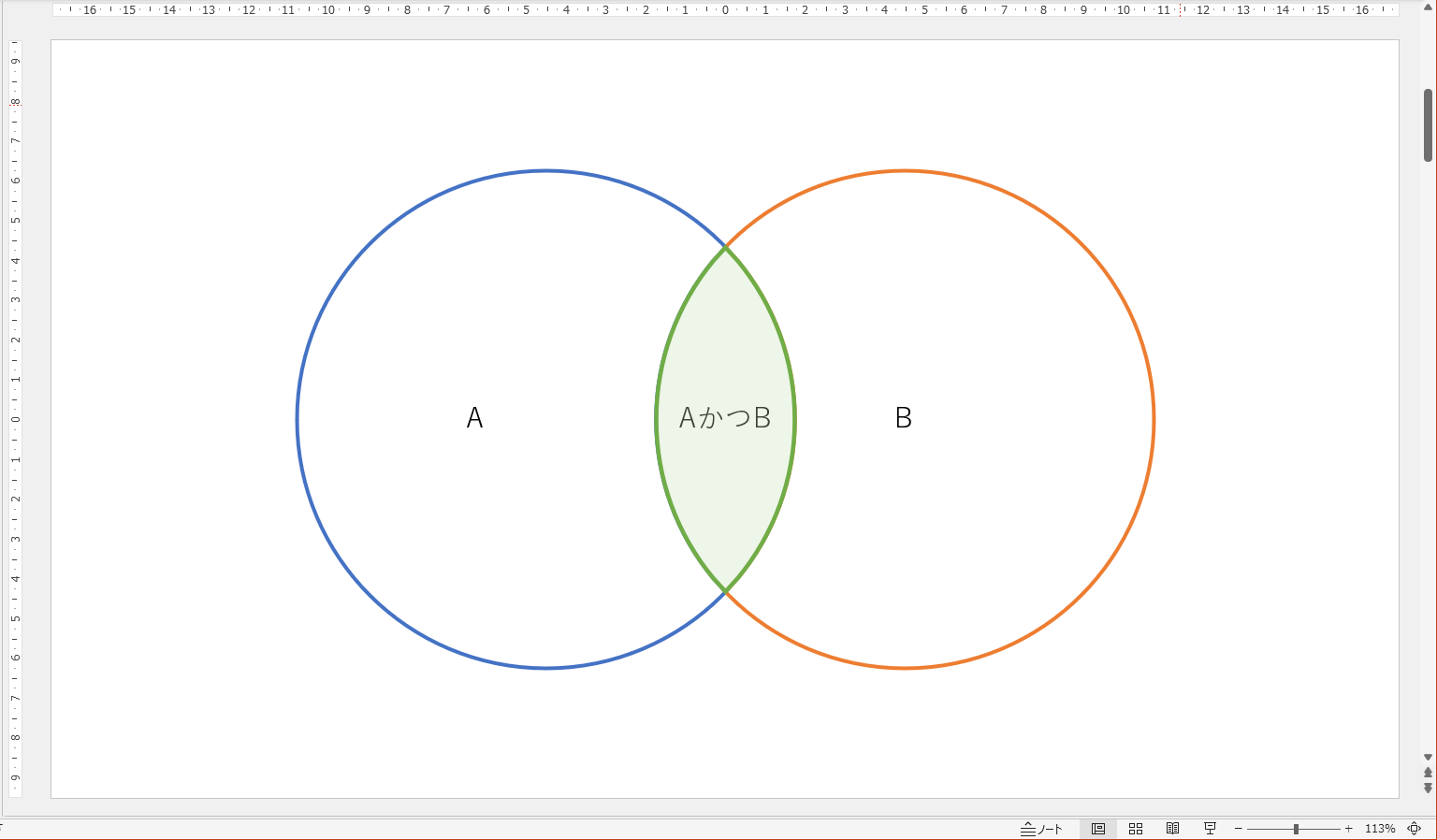 説明資料などに挿入する「ベン図」を作ろう