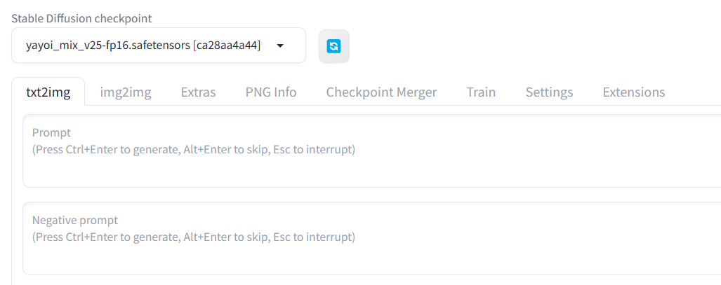 「yayoi_mix」がインストールされている