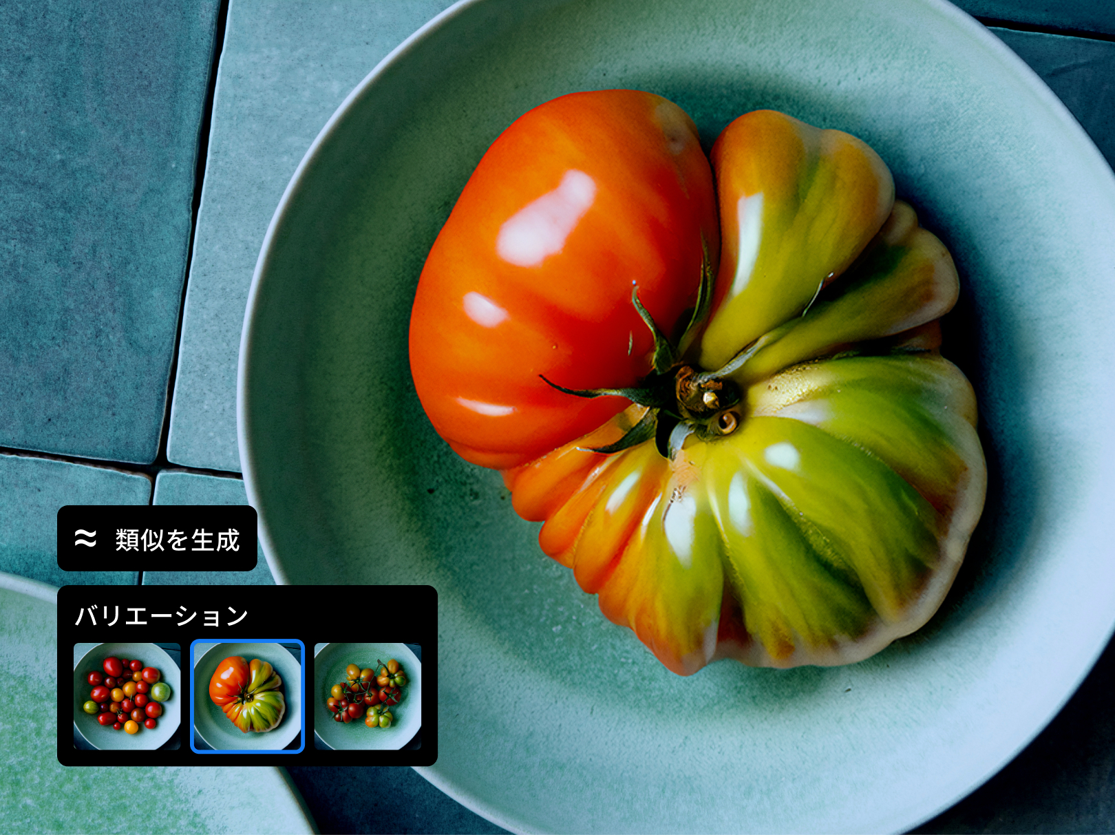 「類似画像の生成」の例