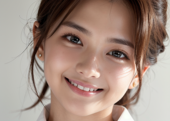 face close-up（顔のアップ）