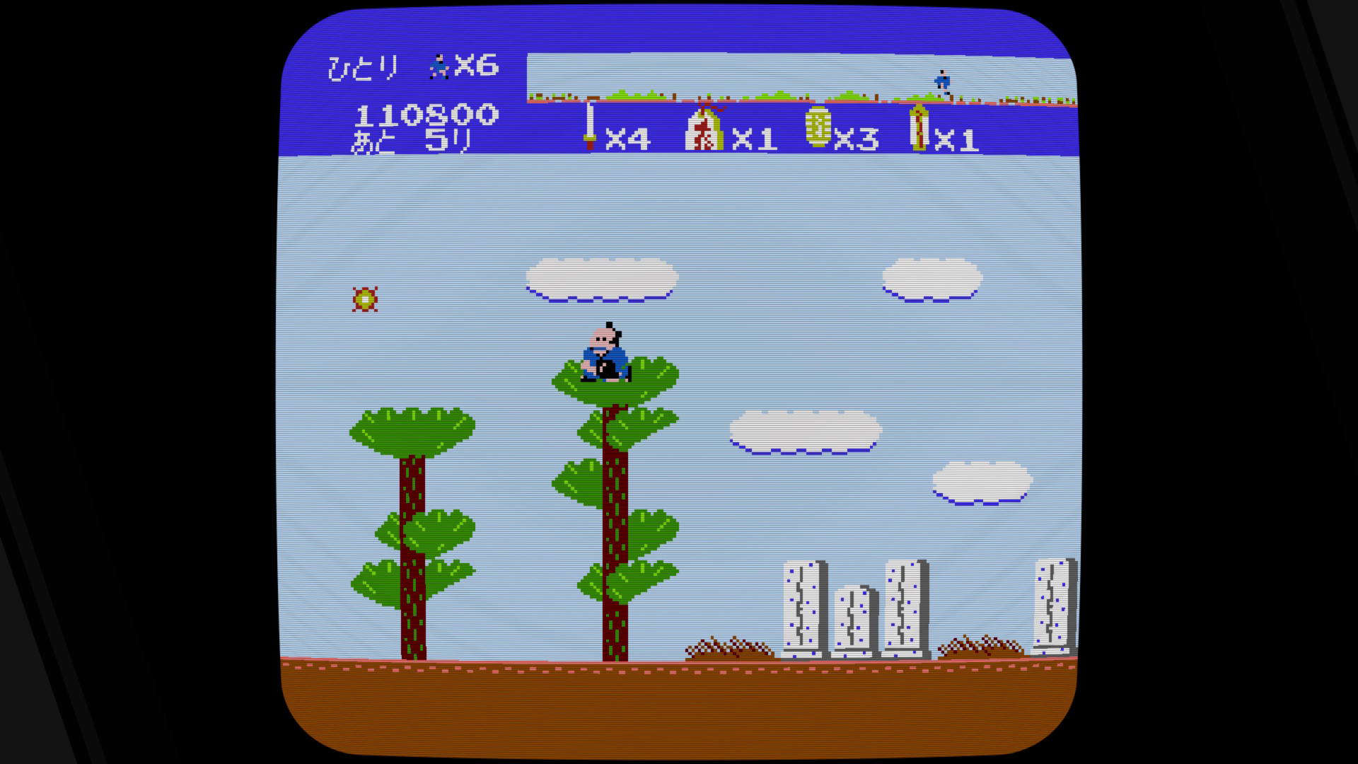 木や建物はただの背景かと思いきや、ジャンプで登れる