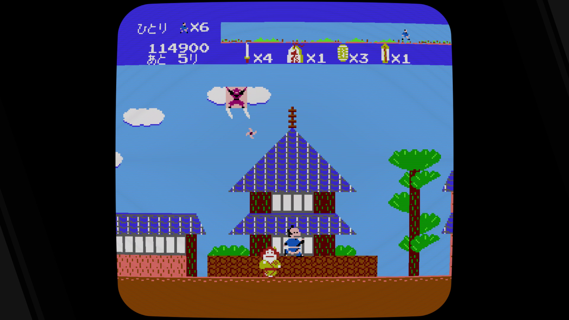 触れてもミスにはならないが、主人公の動きを制約するお邪魔キャラがおり、結果的にミスにつながる