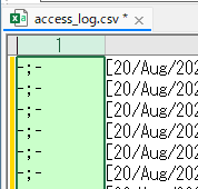 列を結合したところ