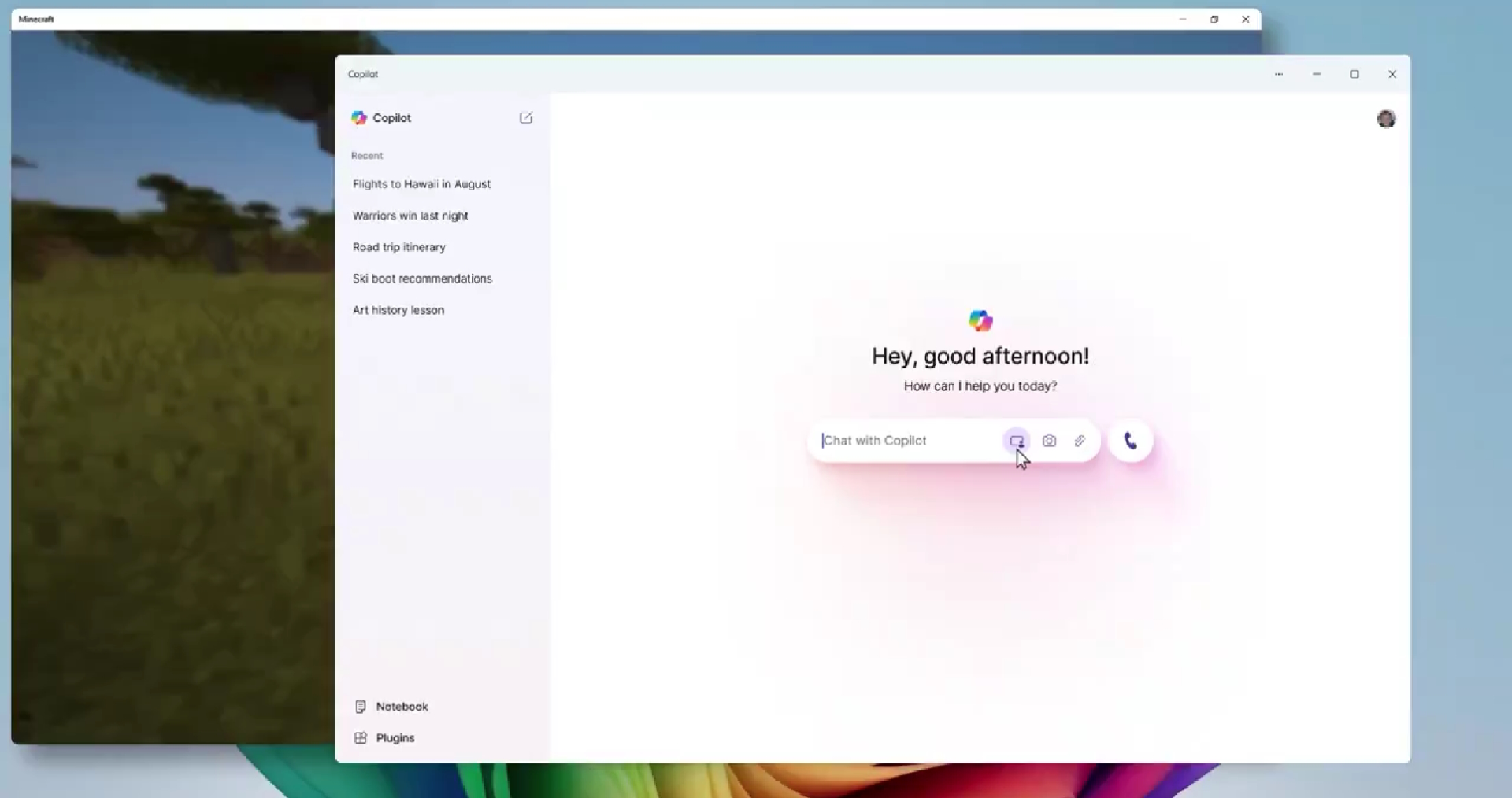 Copilotと画面共有