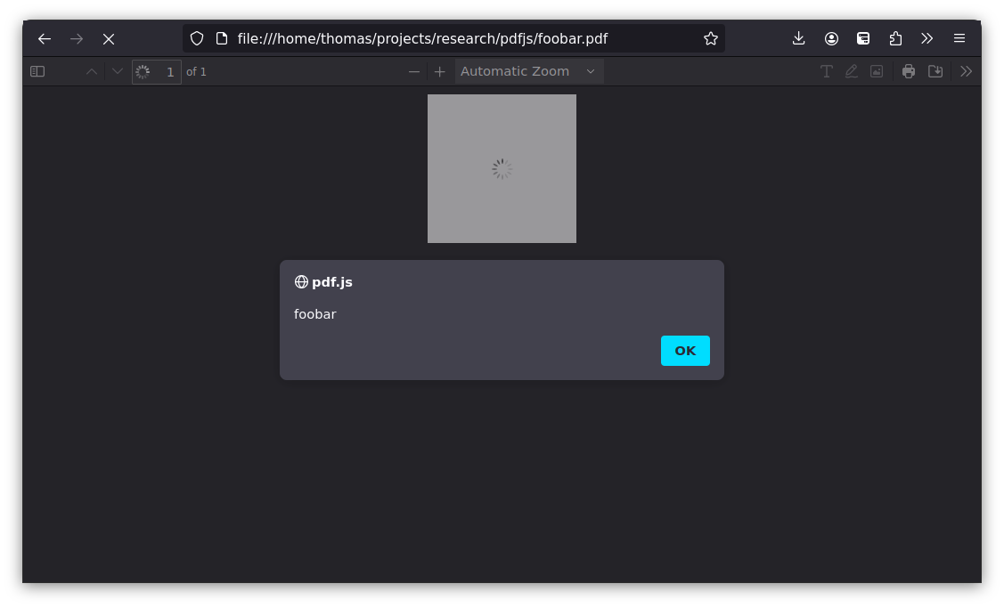 実証コード（PoC）が成功した様子