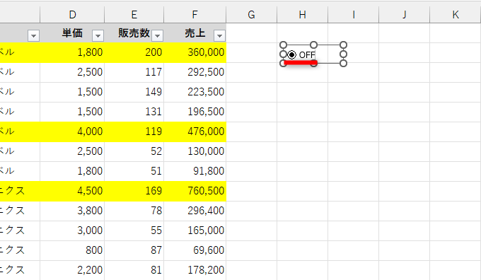 任意の名前を入力する。操作中にセルなどをクリックすると、オプションボタンの選択が解除されてしまう。右クリックして［テキストの編集］を選択しよう