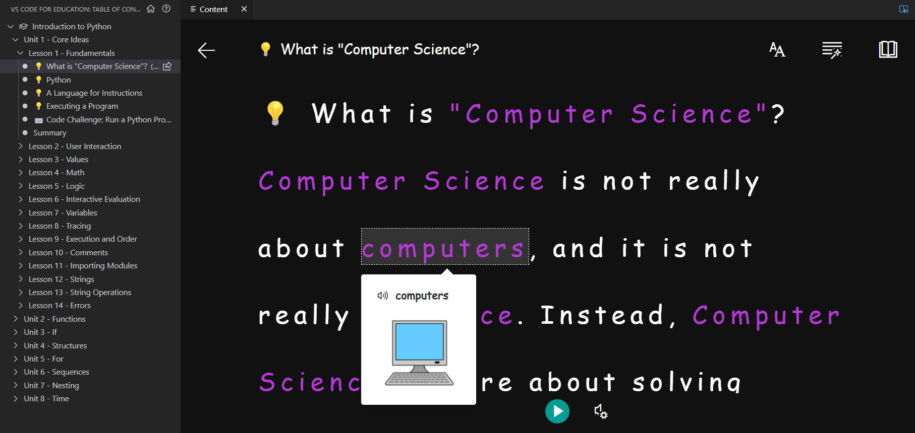 「Immersive Reader」など、同社のアクセシビリティ機能が最初から組み込まれている