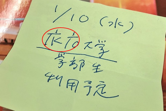 手書きでしばしば用いられる「部首＋カナ」スタイルの略式漢字