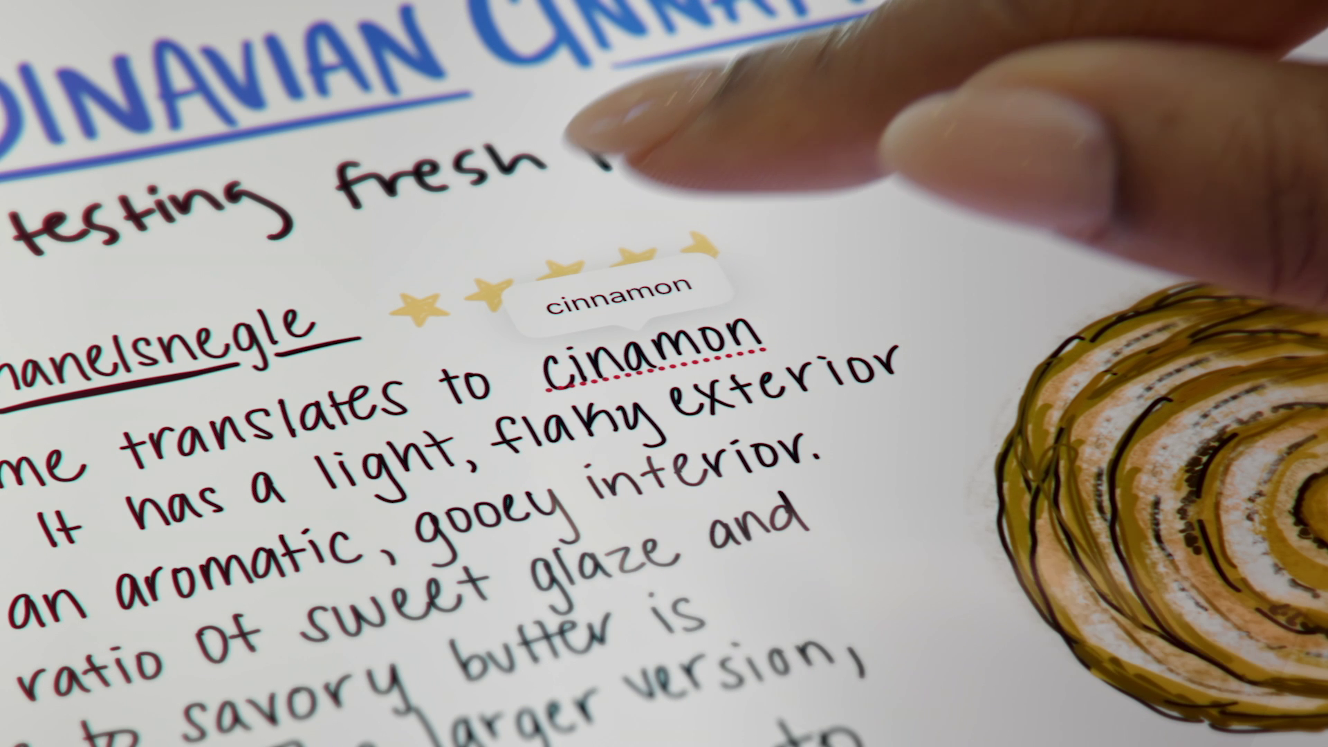 スペルチェック機能で修正された単語を、ユーザーの筆跡に馴染むスタイルに自動補正