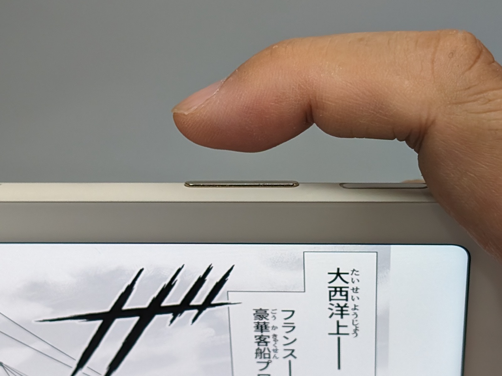 これで音量ボタンを使ってページをめくれるようになった。手袋をしていたり、乾燥肌などでタッチが反応しにくい場合でもスムーズにページをめくれる